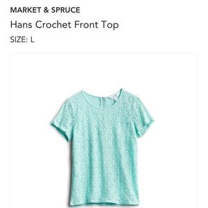 market and spruce hans crochet front top